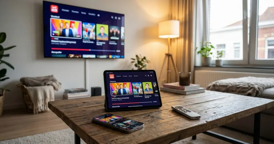 Beste IPTV België in de woonkamer op tv en tablet